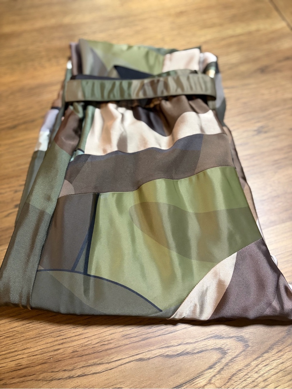 Sacai FW21 Patchwork Camouflage Pants (Model 21‑05684) freshly dry cleaned.